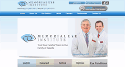Desktop Screenshot of memorialeye.com